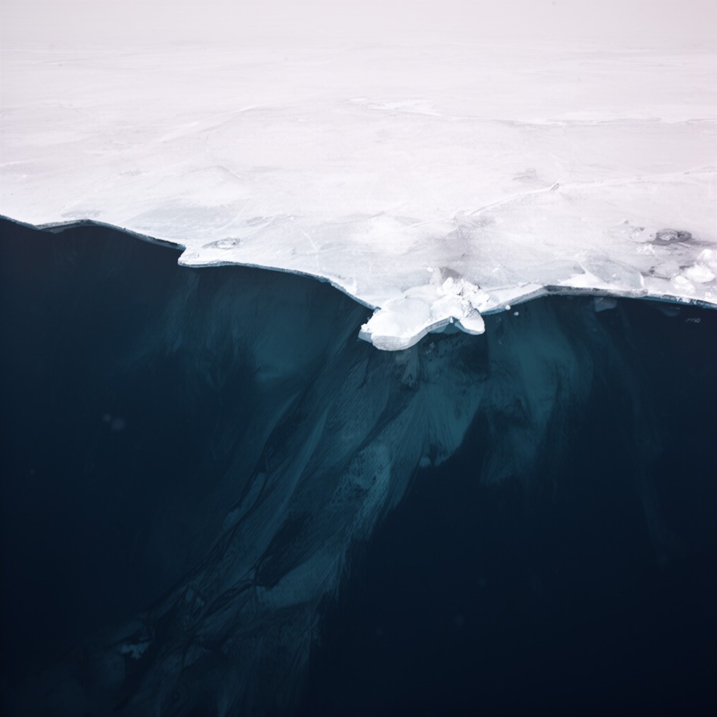 AI-generated illustration of Beaufort continental slope