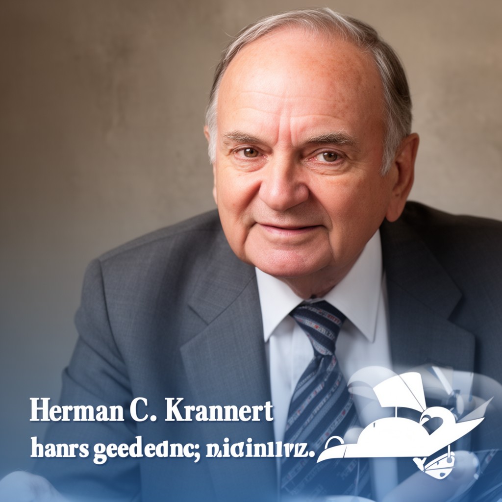 AI-generated illustration of Herman C. Krannert