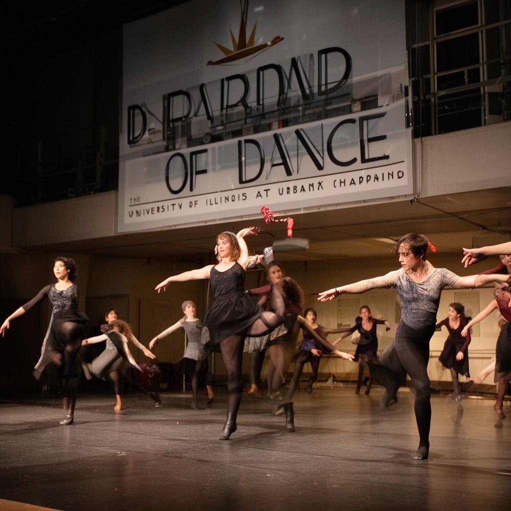 AI-generated illustration of Department of Dance, University of Illinois at Urbana–Champaign