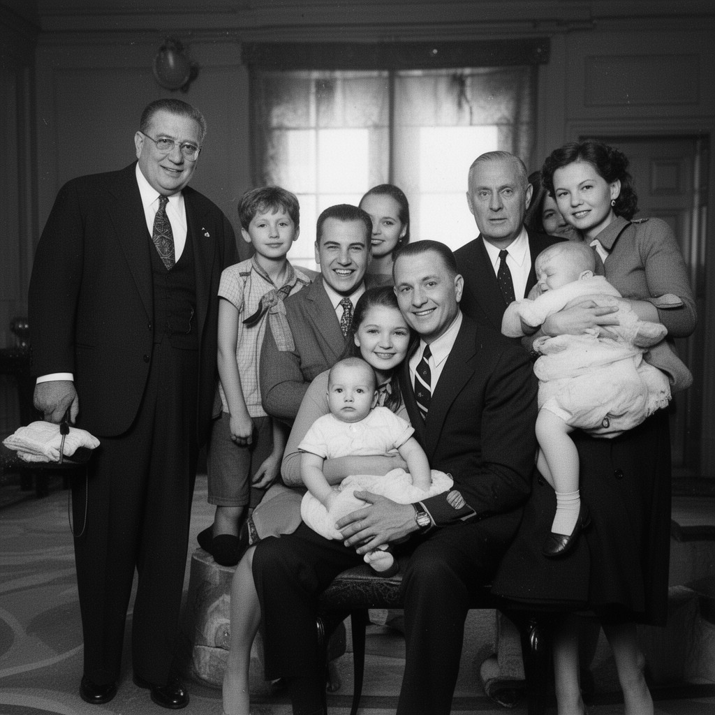AI-generated illustration of Halas family
