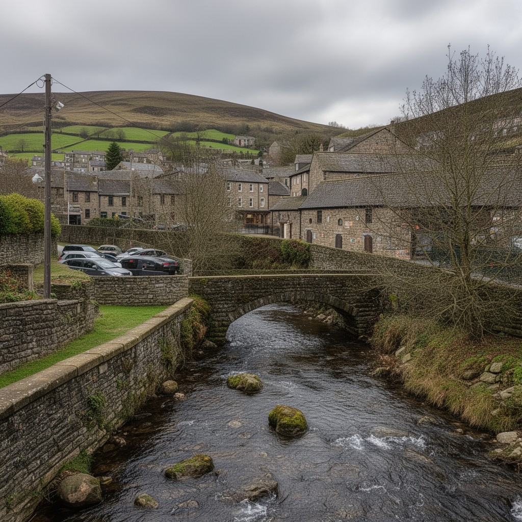 AI-generated illustration of Hebden Water