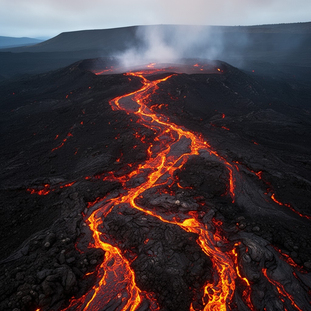 AI-generated illustration of Southwest Rift Zone
