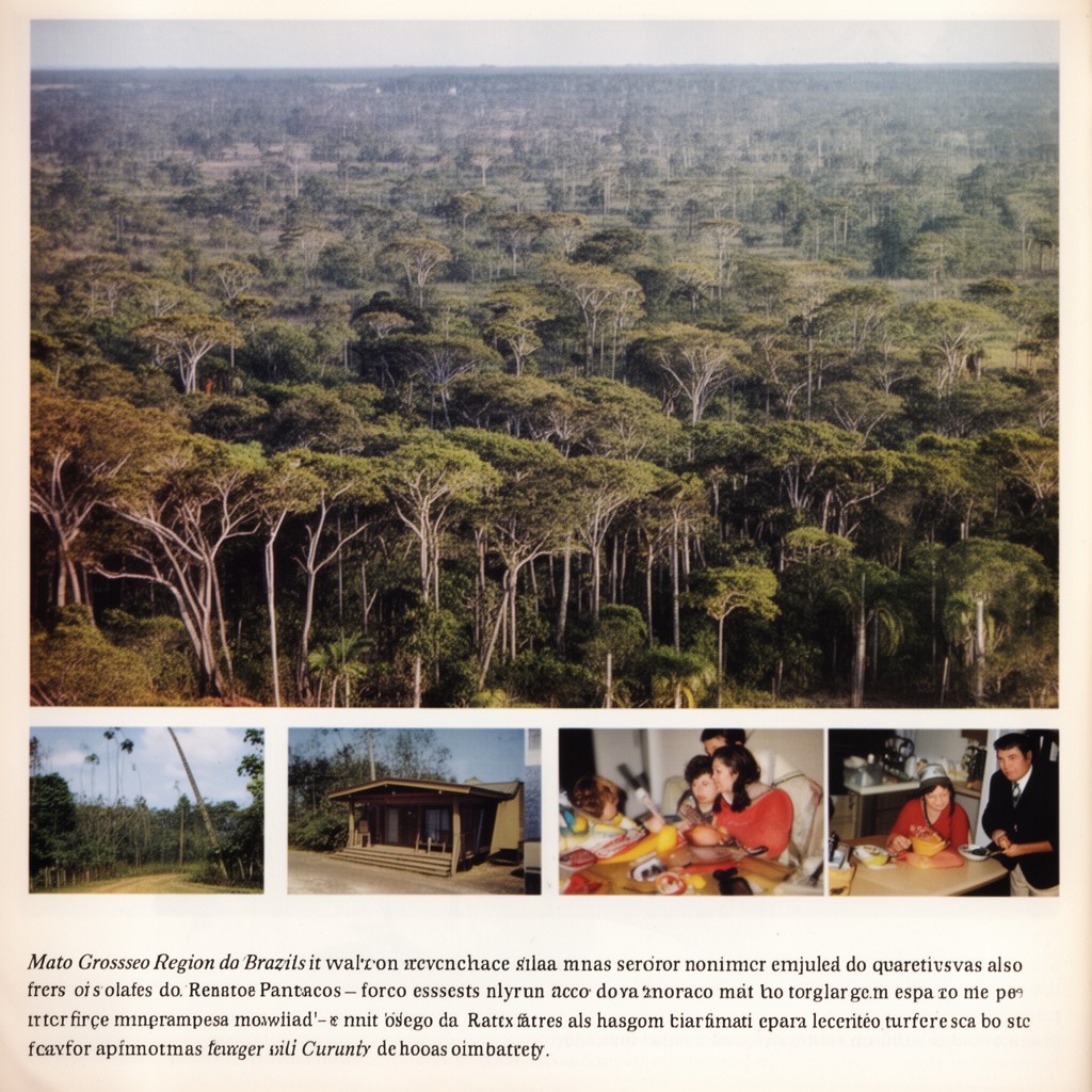 AI-generated illustration of Mato Grosso region of Brazil