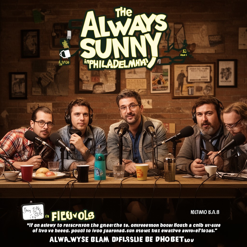AI-generated illustration of The Always Sunny Podcast