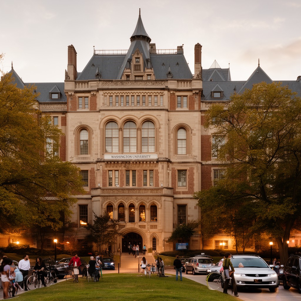 AI-generated illustration of Washington University in St. Louis