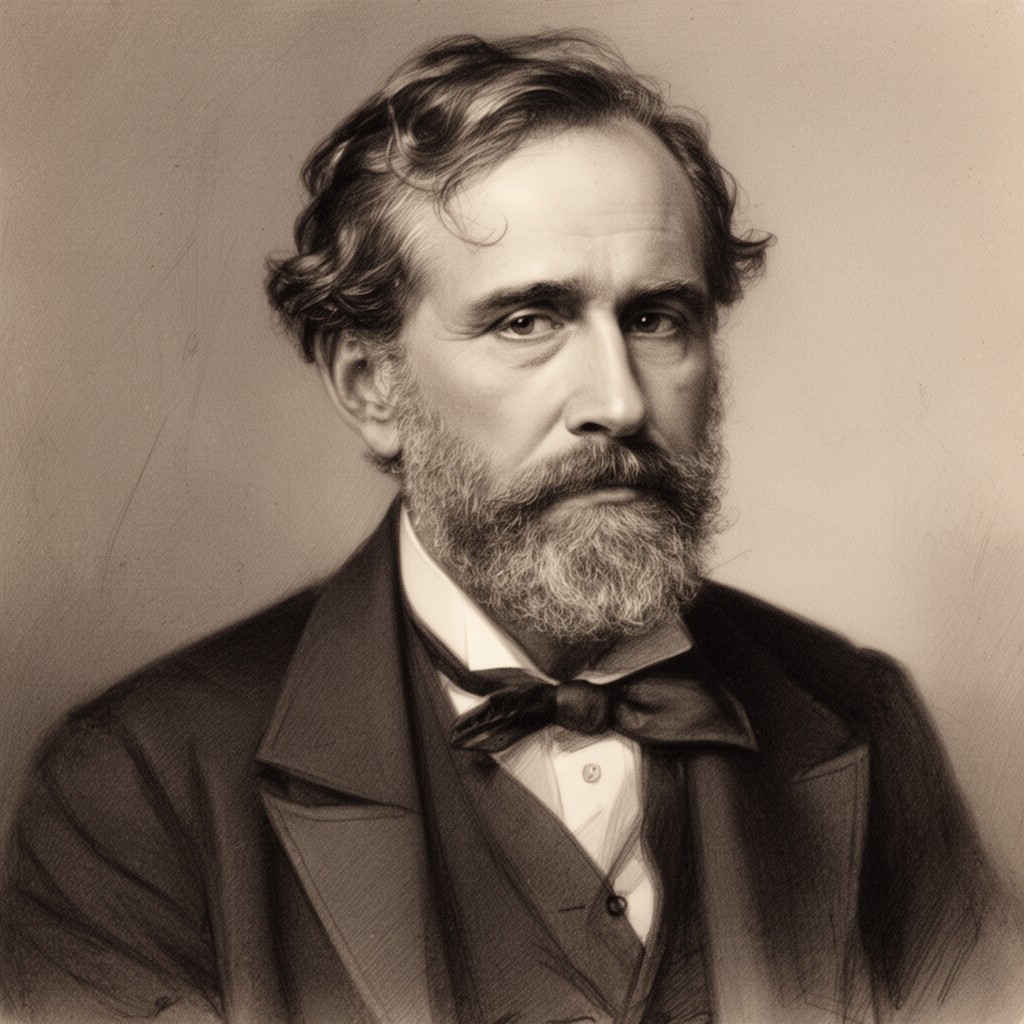 AI-generated illustration of Henry Darwin Rogers