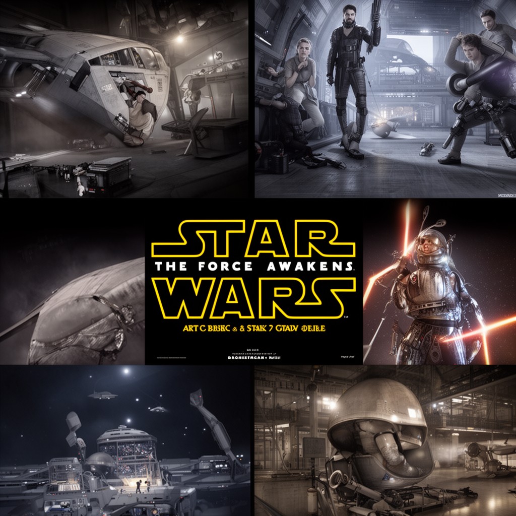 AI-generated illustration of Star Wars: The Force Awakens
