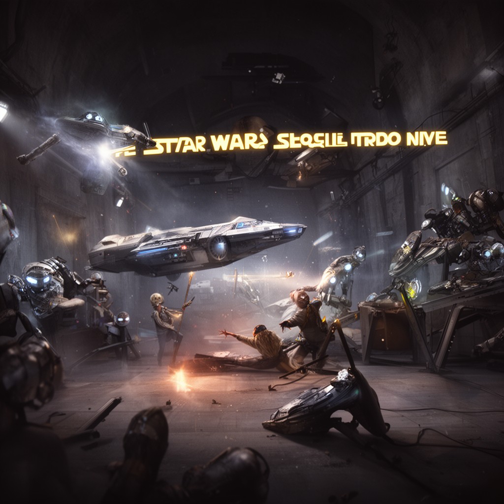 AI-generated illustration of Star Wars sequel trilogy