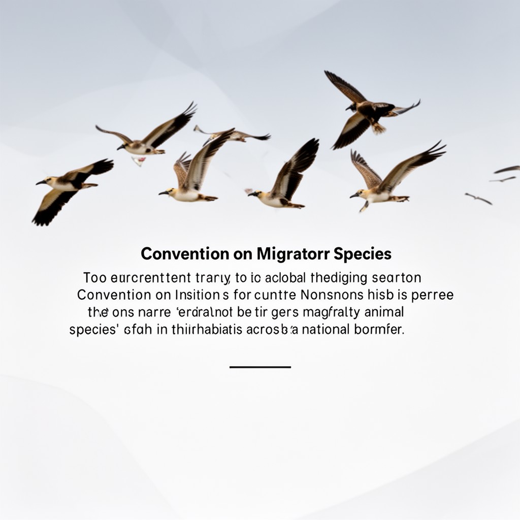 AI-generated illustration of Convention on Migratory Species