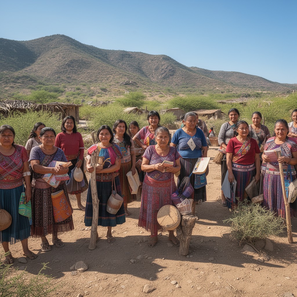 AI-generated illustration of Kiliwa community of northern Baja California