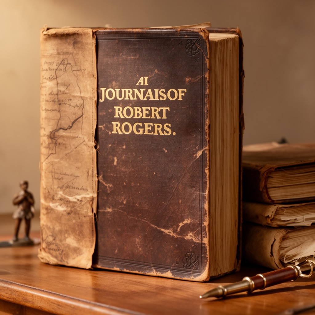 AI-generated illustration of Journals of Major Robert Rogers