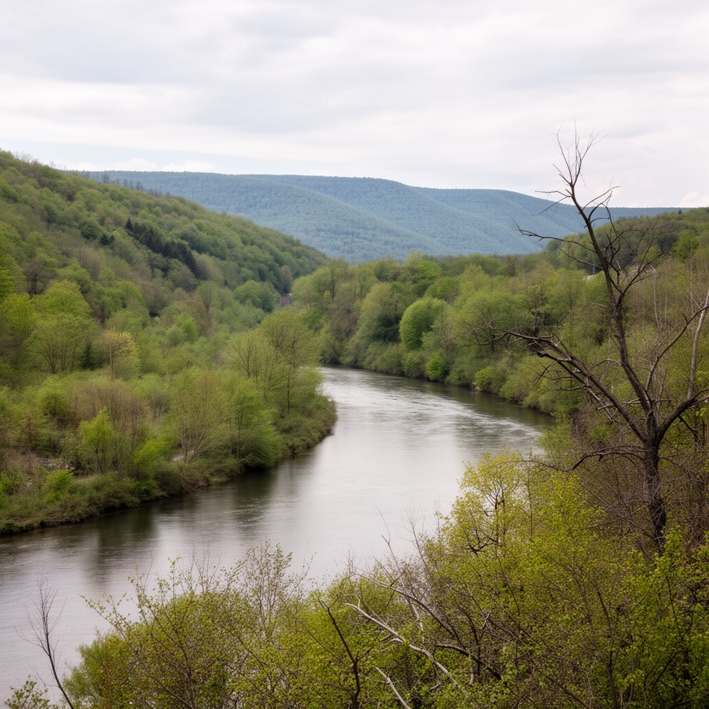 AI-generated illustration of Mohawk River