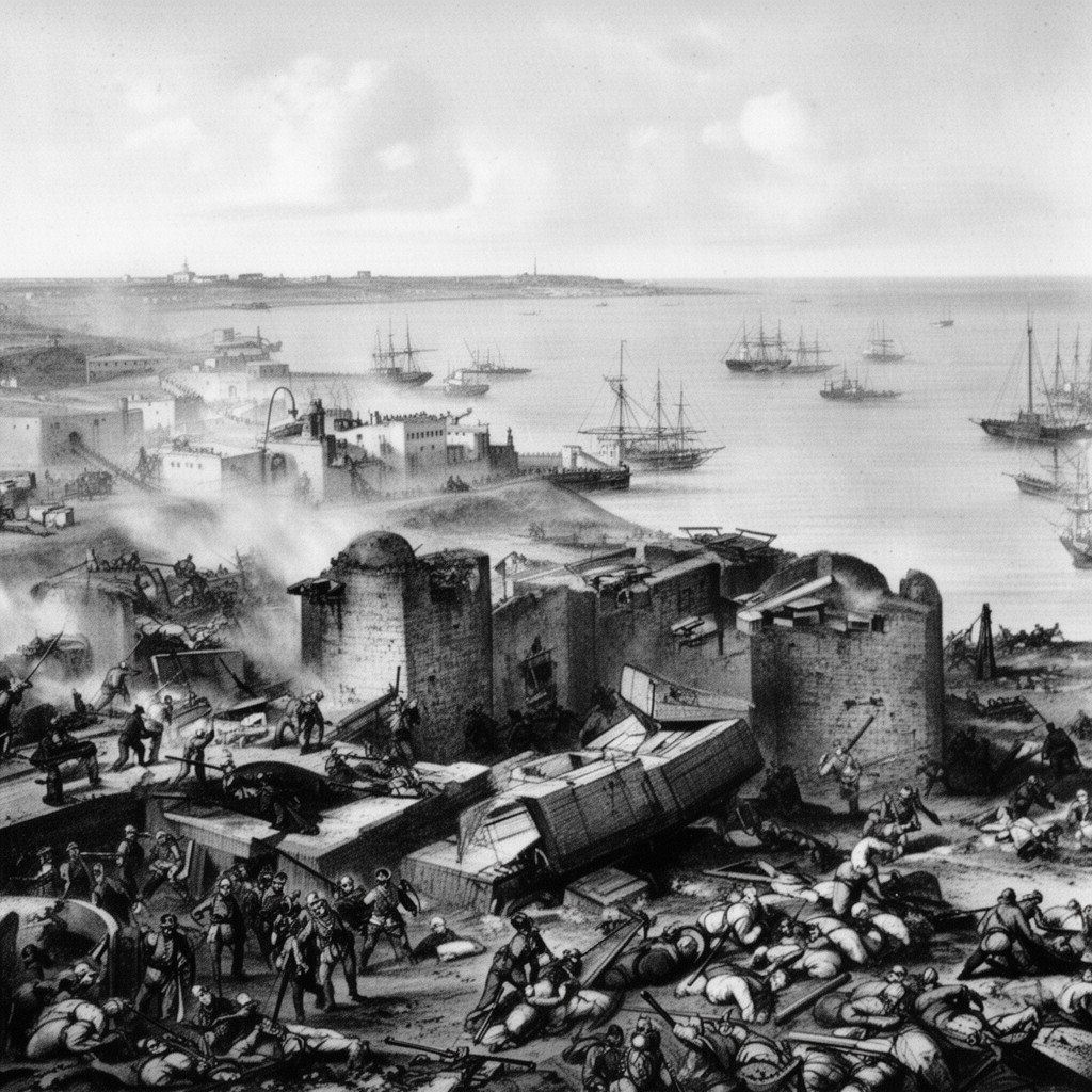 AI-generated illustration of Siege of Sevastopol (1854–1855)