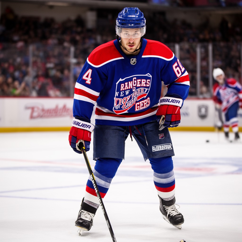 AI-generated illustration of New York Rangers