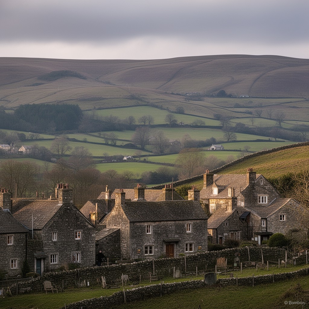 AI-generated illustration of Saddleworth