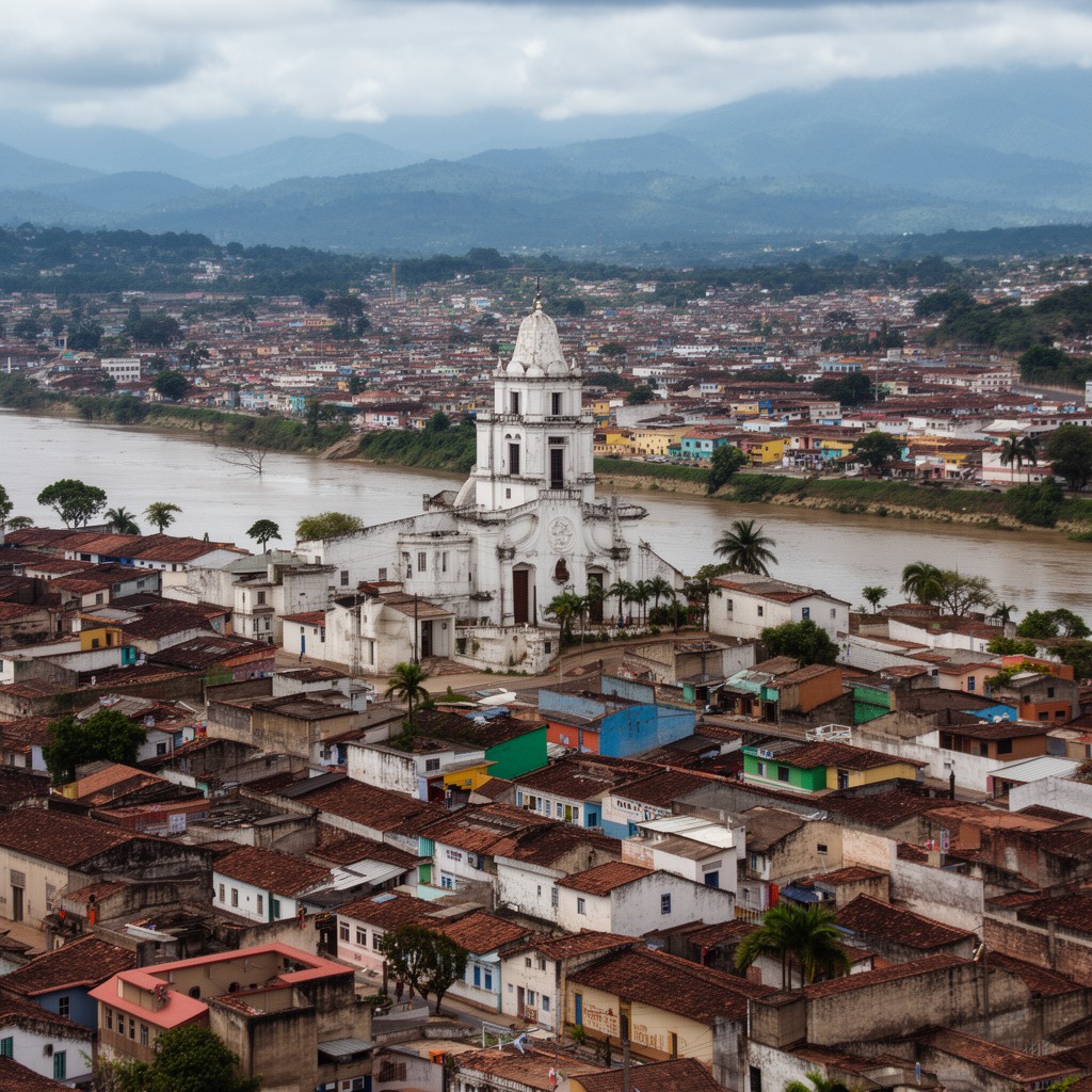 AI-generated illustration of Ciudad Bolívar