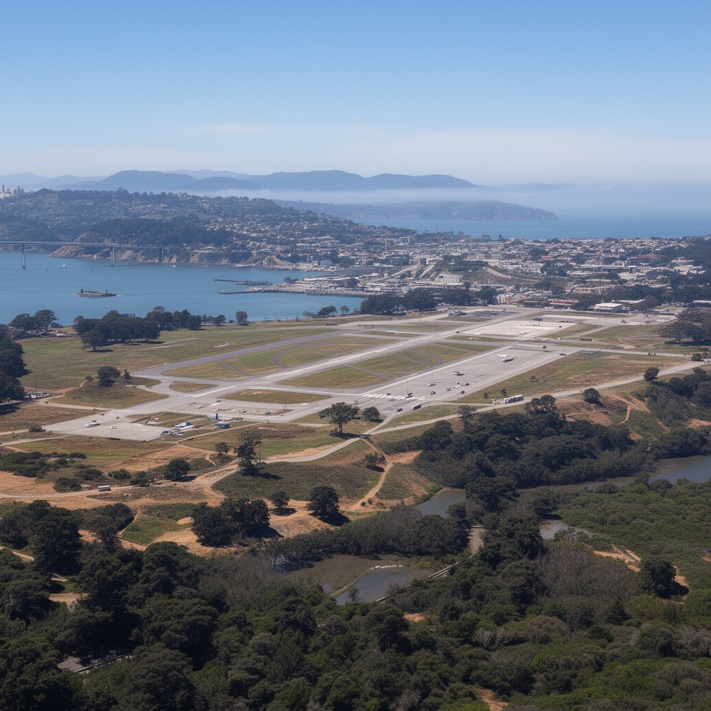 AI-generated illustration of Crissy Army Airfield