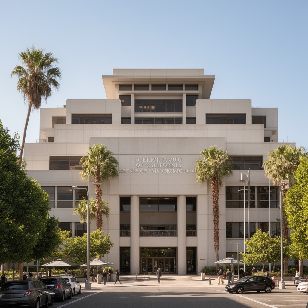 AI-generated illustration of Superior Court of California, County of San Bernardino