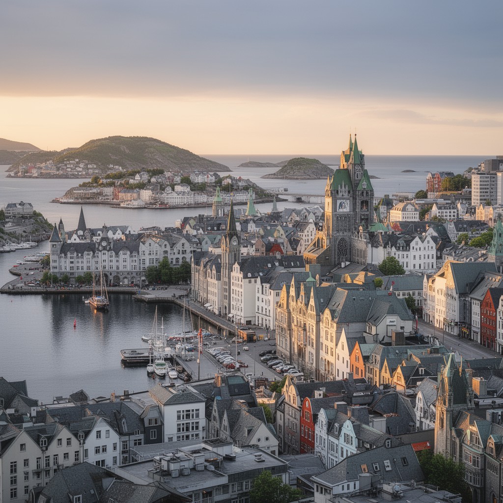 AI-generated illustration of Ålesund