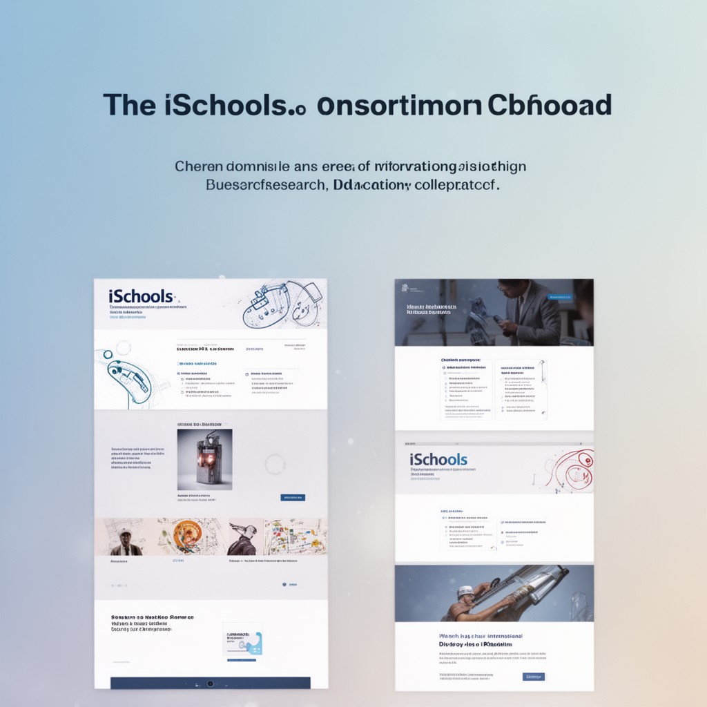 AI-generated illustration of iSchools consortium