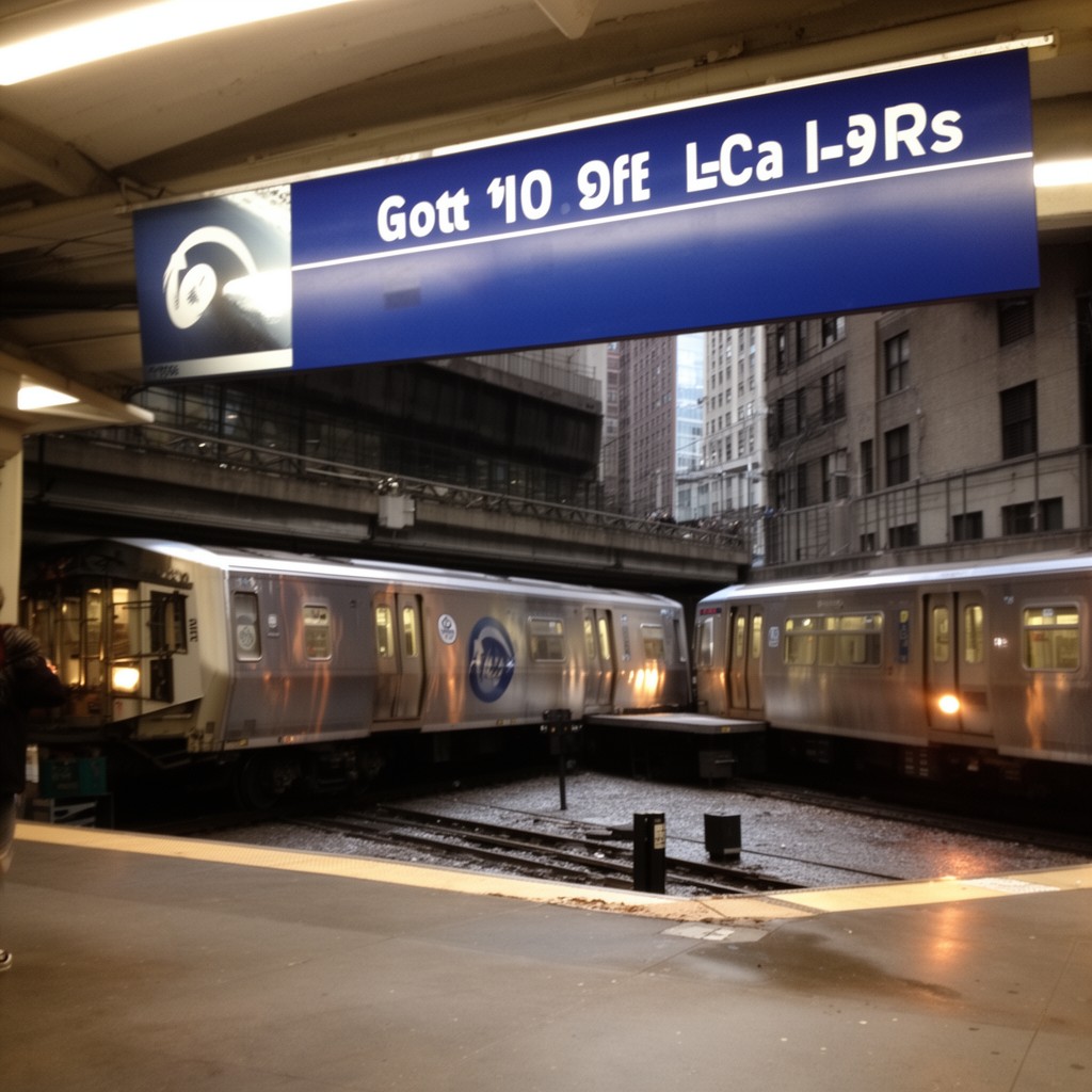 AI-generated illustration of CTA Blue Line