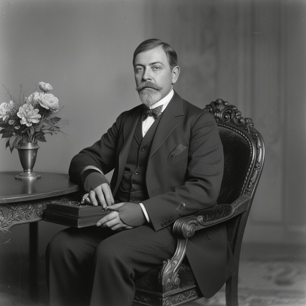 AI-generated illustration of William Kissam Vanderbilt