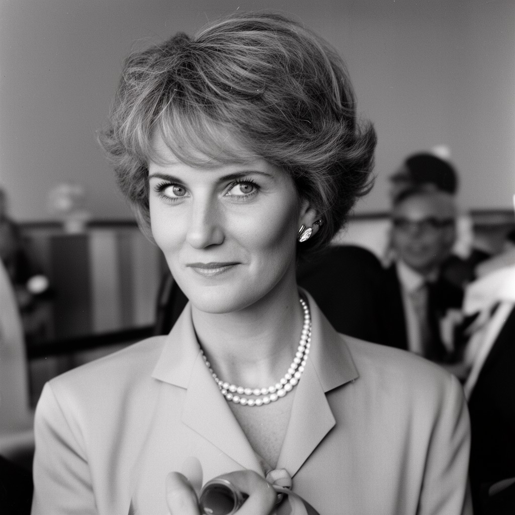 AI-generated illustration of Patricia Kennedy Lawford
