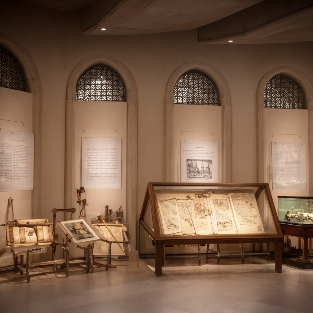 AI-generated illustration of Manuscripts Museum