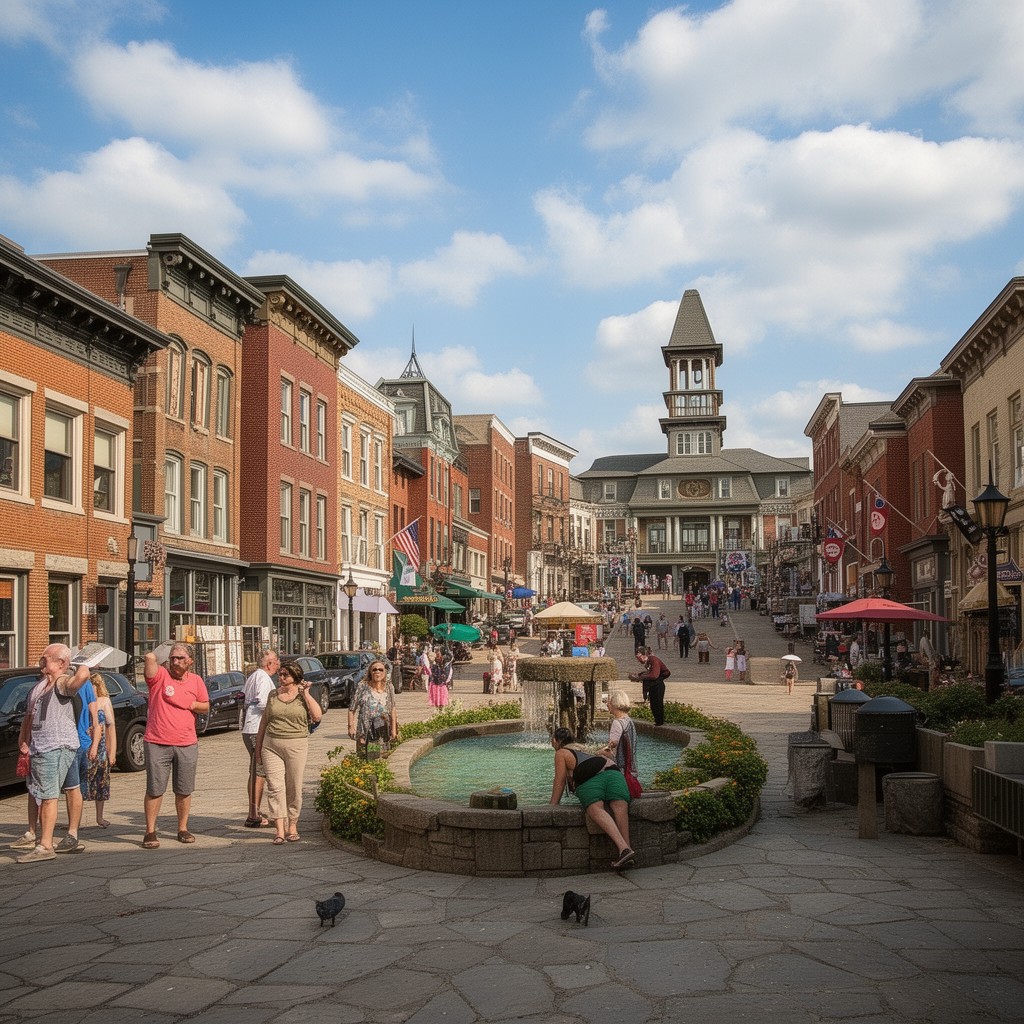 AI-generated illustration of Excelsior Springs, Missouri