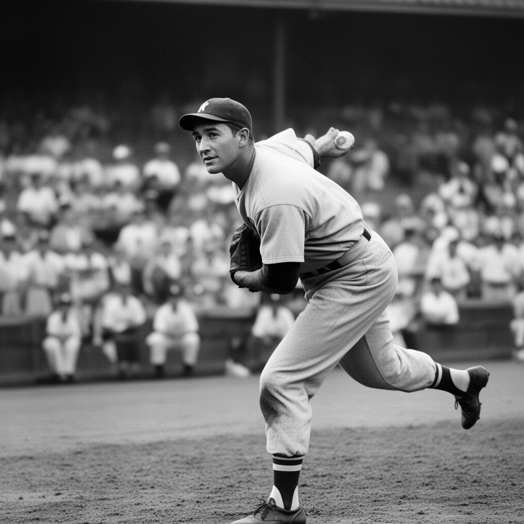 AI-generated illustration of Vic Raschi