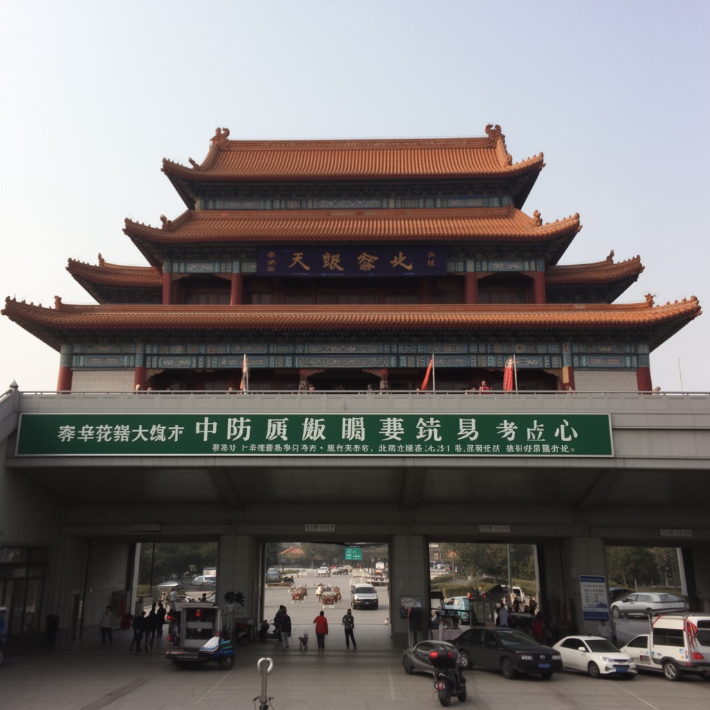 AI-generated illustration of Tiananmen West station