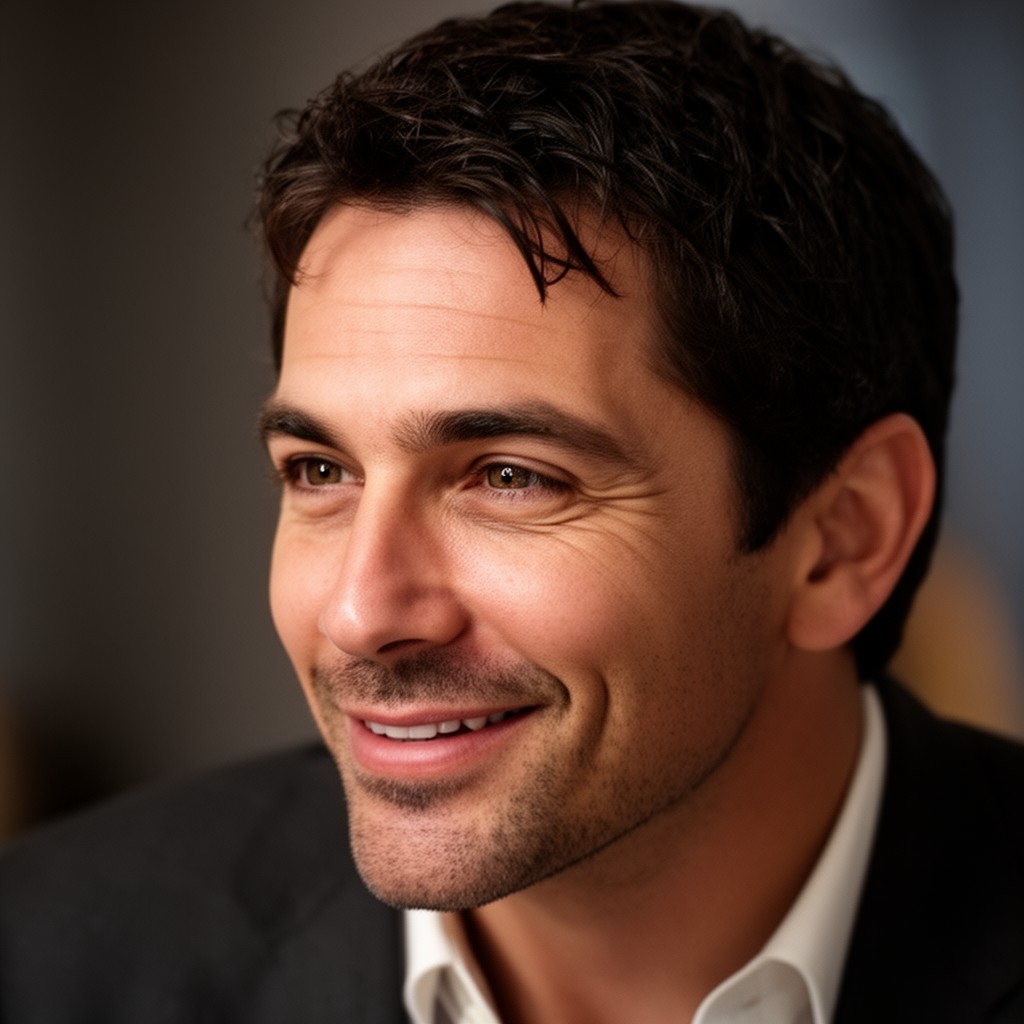AI-generated illustration of Eric Bana