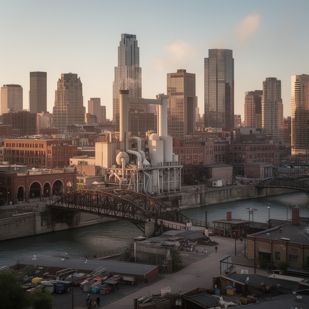 AI-generated illustration of Mill City