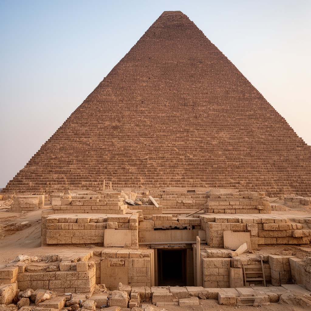 AI-generated illustration of Lahun Pyramid