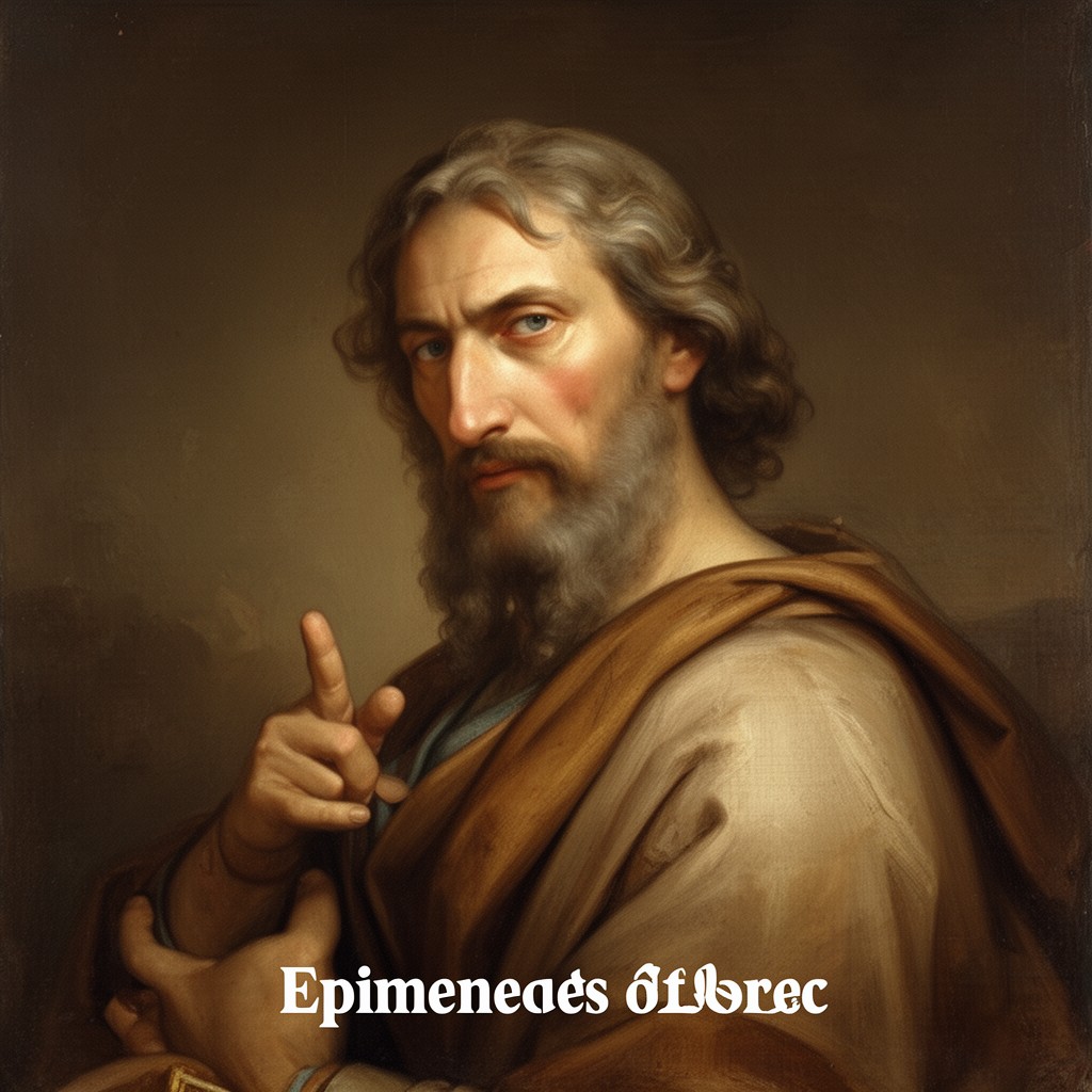 AI-generated illustration of Epimenides of Crete