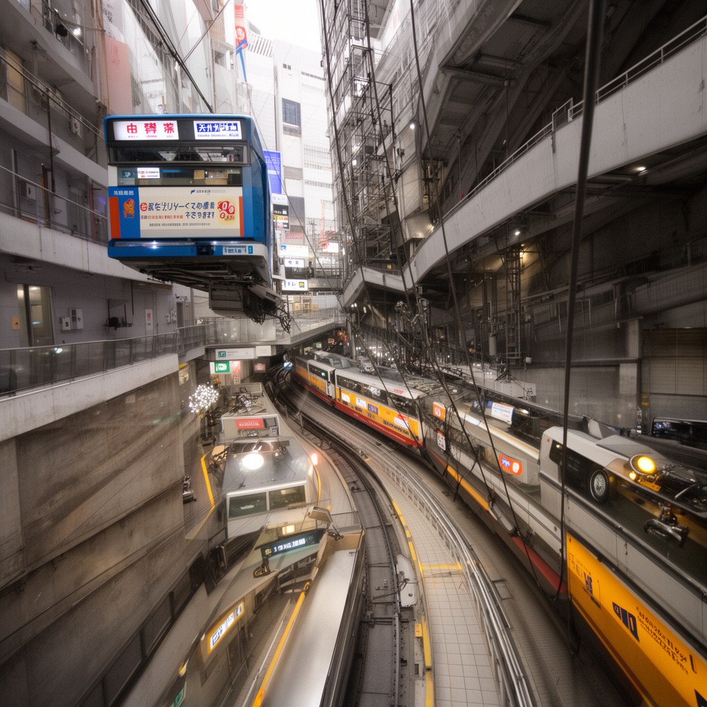 AI-generated illustration of Sakaisuji Line