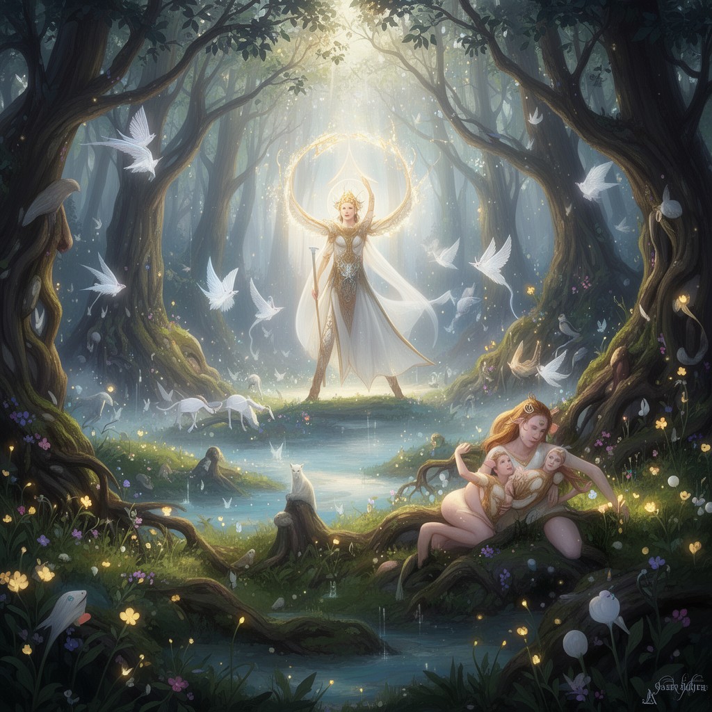 AI-generated illustration of Alfheim