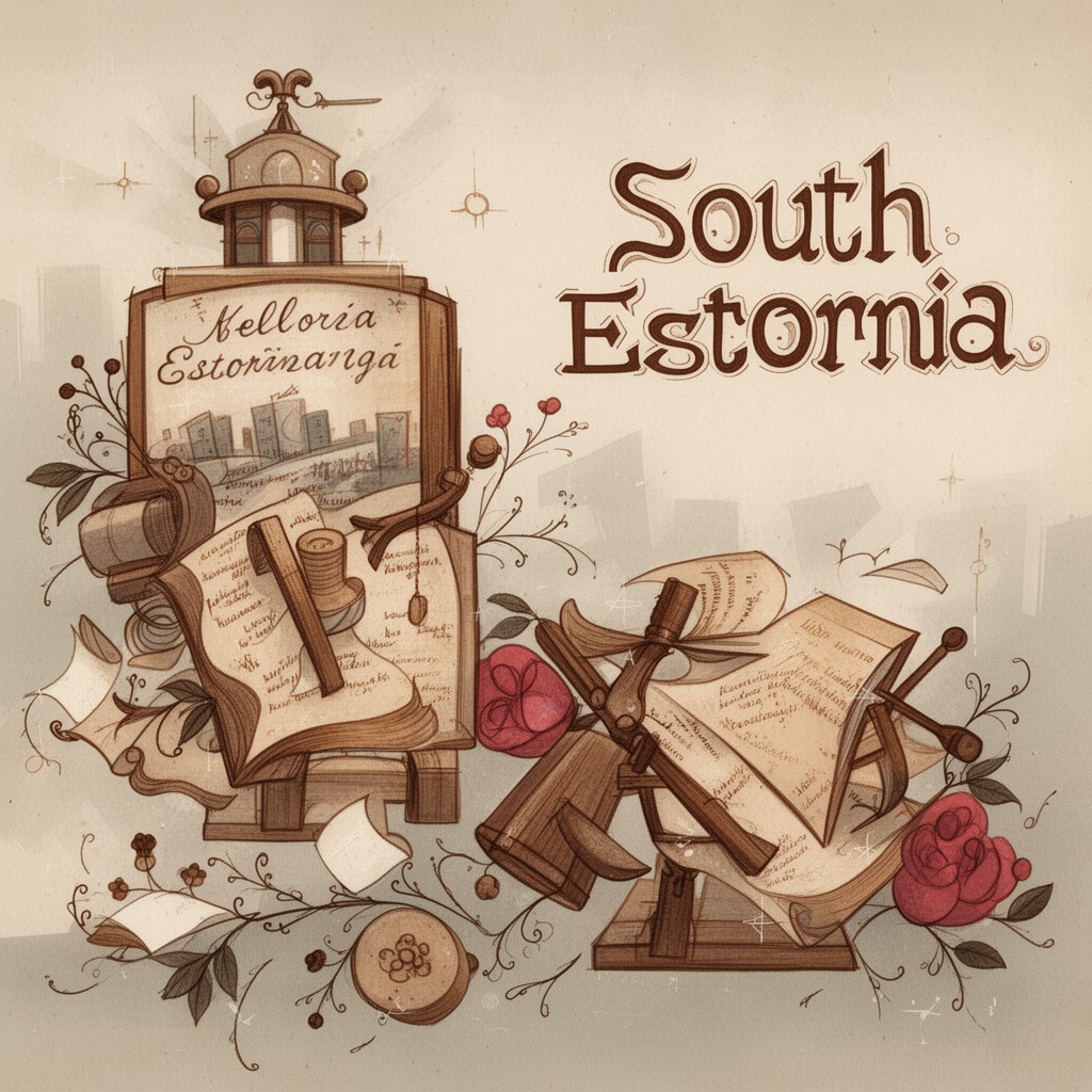 AI-generated illustration of South Estonian language