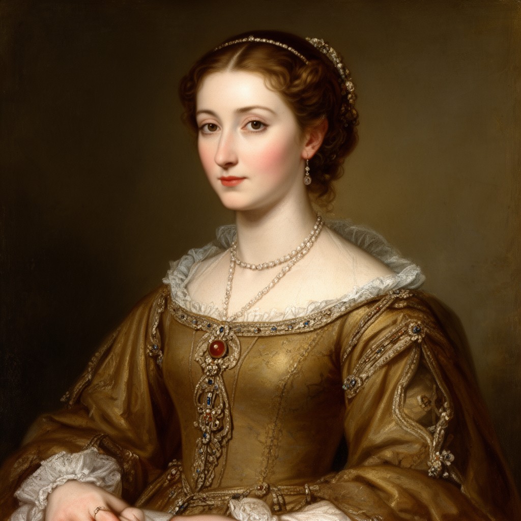 AI-generated illustration of Anne Boleyn