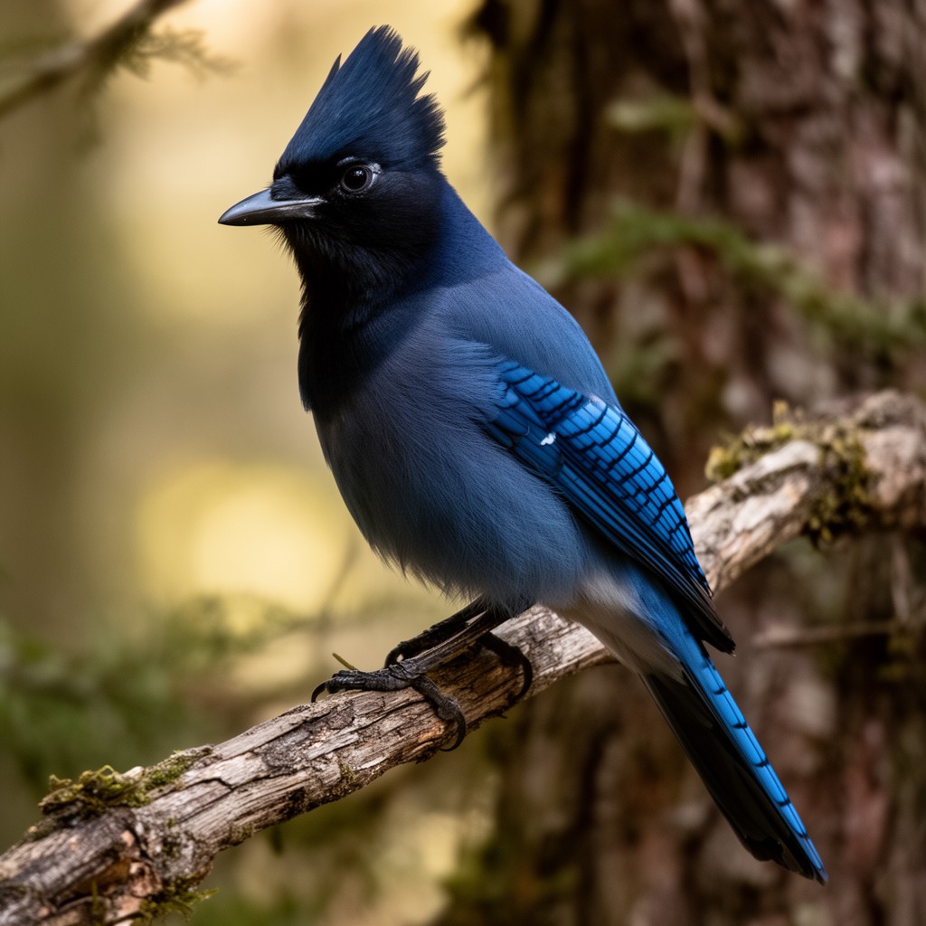 AI-generated illustration of Steller's jay