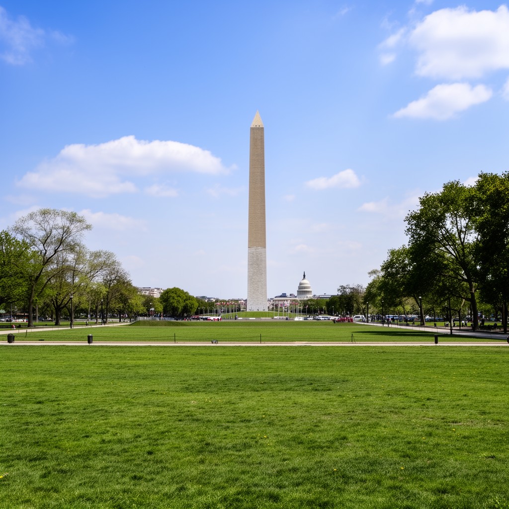 AI-generated illustration of Washington Monument Grounds