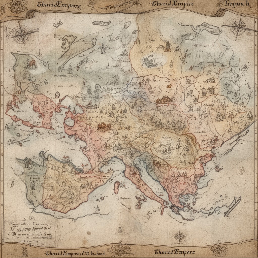 AI-generated illustration of Ghurid Empire