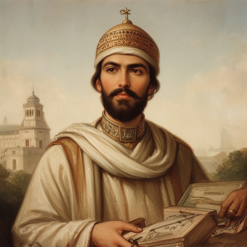 AI-generated illustration of Muhammad bin Tughlaq