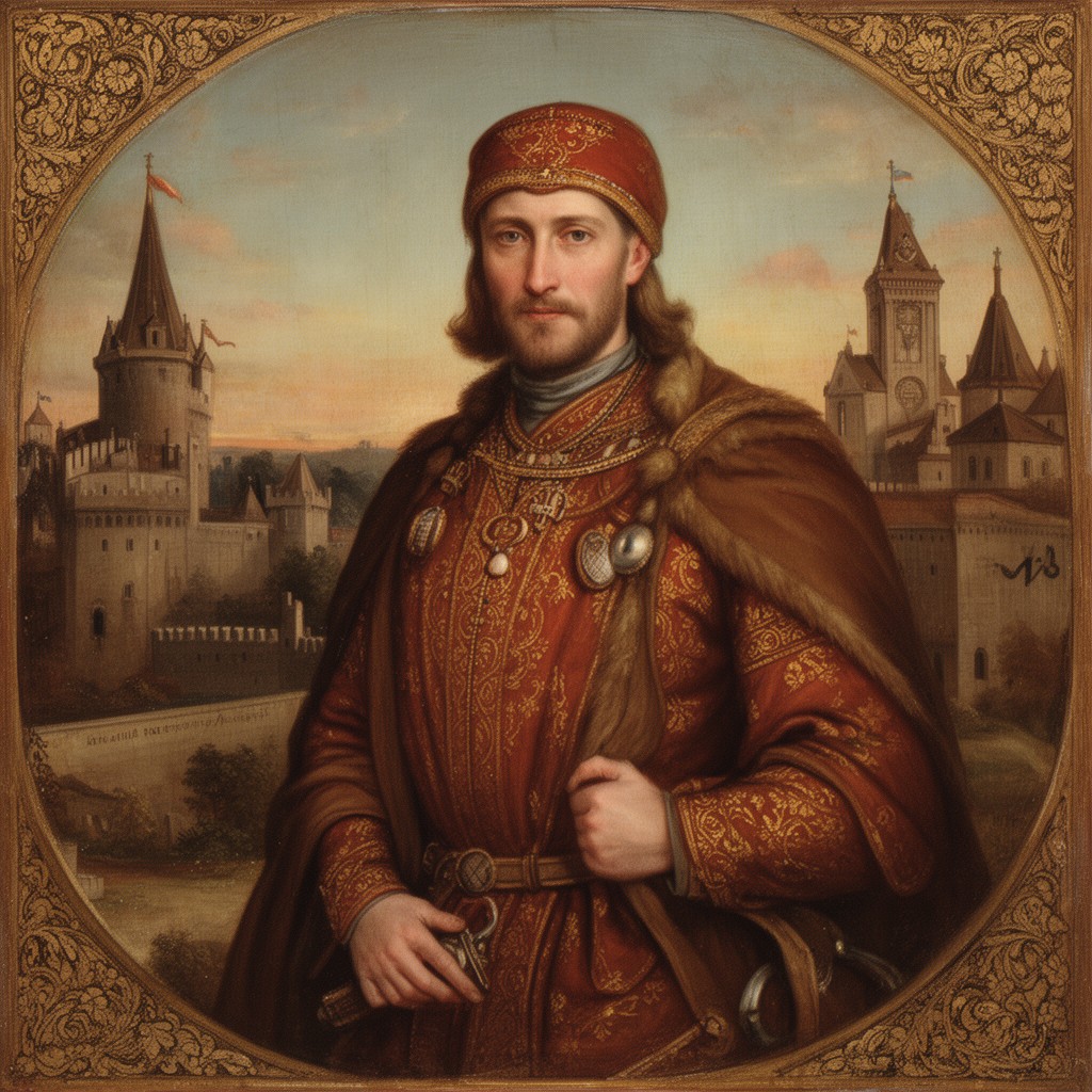 AI-generated illustration of Daniil Aleksandrovich of Moscow