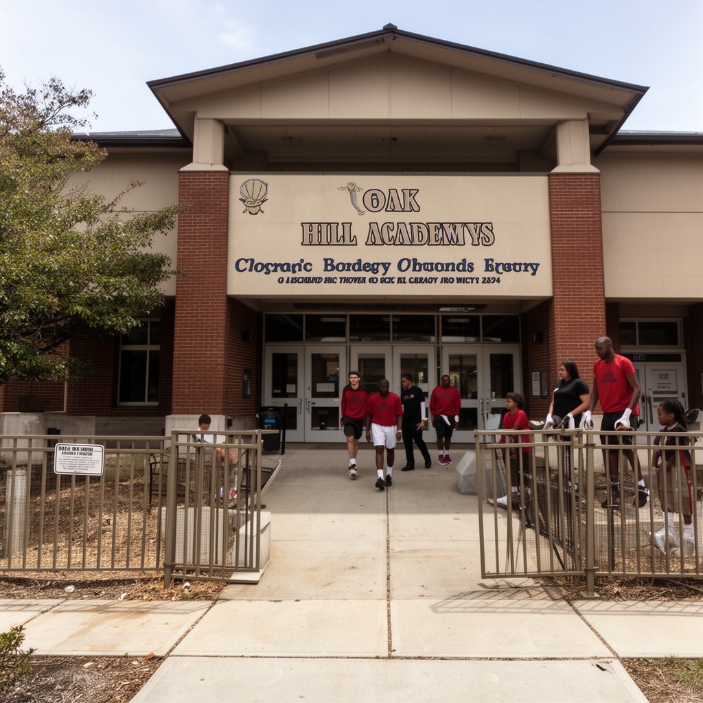 AI-generated illustration of Oak Hill Academy
