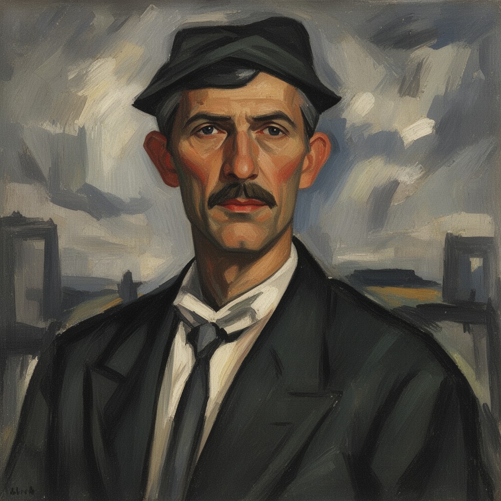 AI-generated illustration of Karl Schmidt-Rottluff