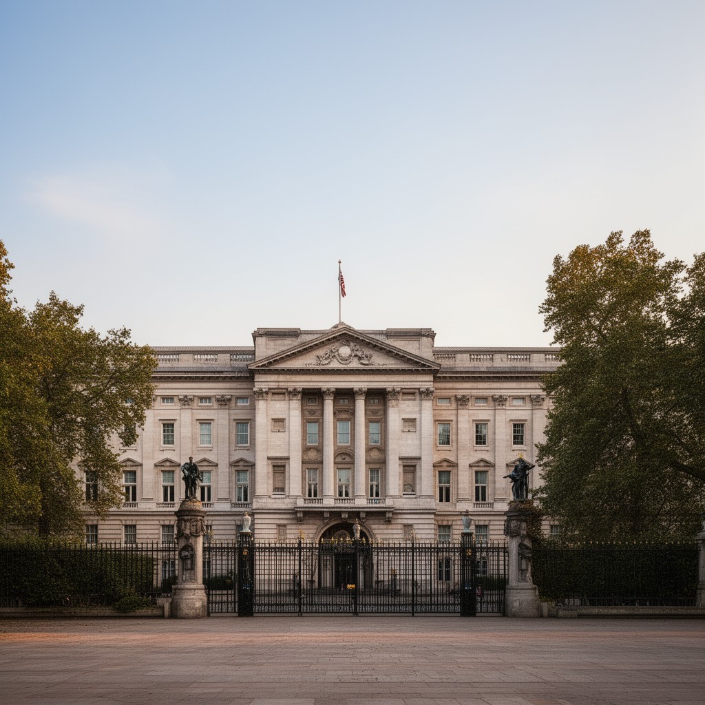 AI-generated illustration of Buckingham House
