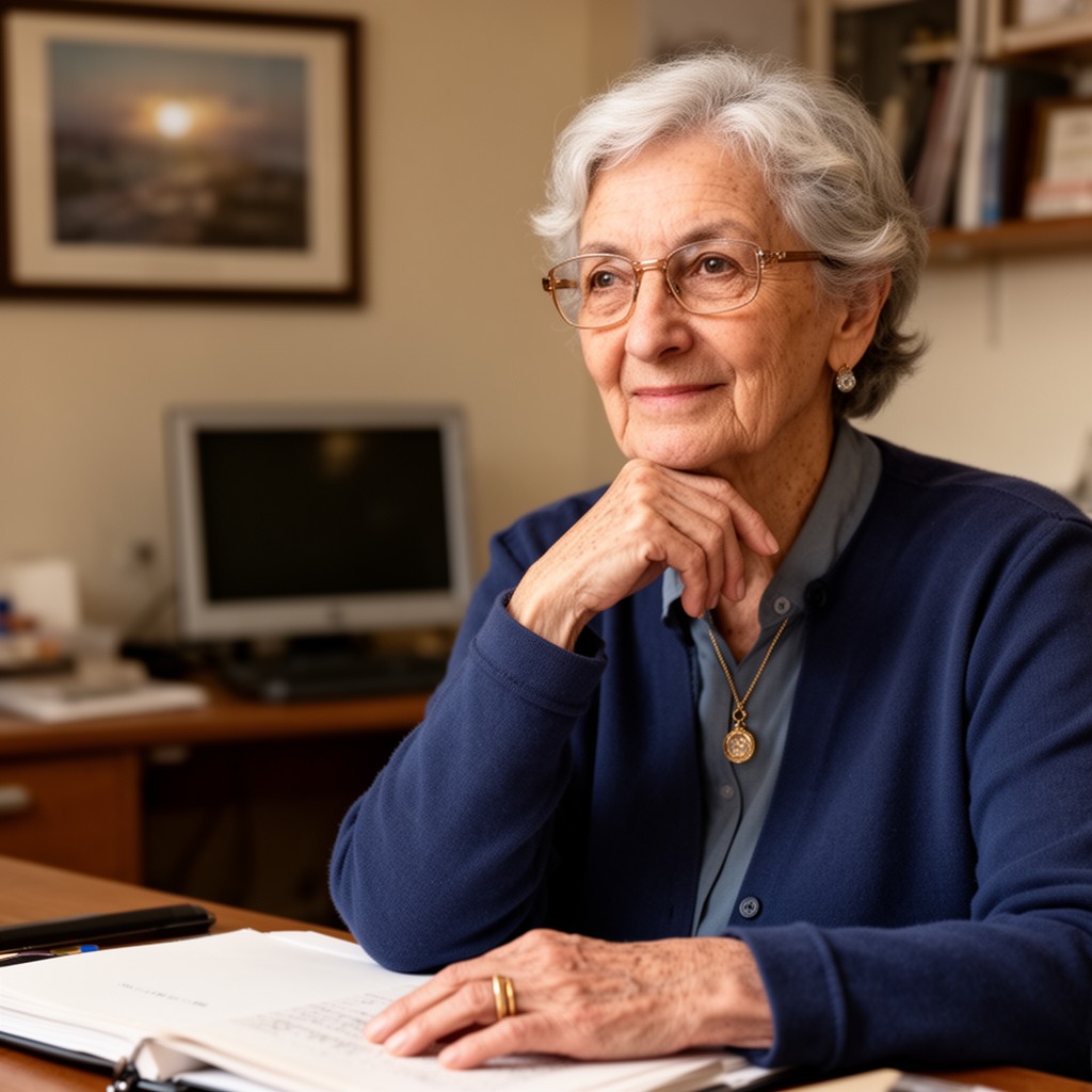AI-generated illustration of Vera Rubin