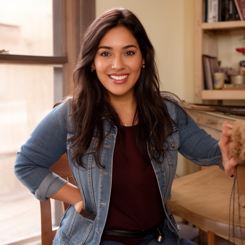 AI-generated illustration of America Ferrera