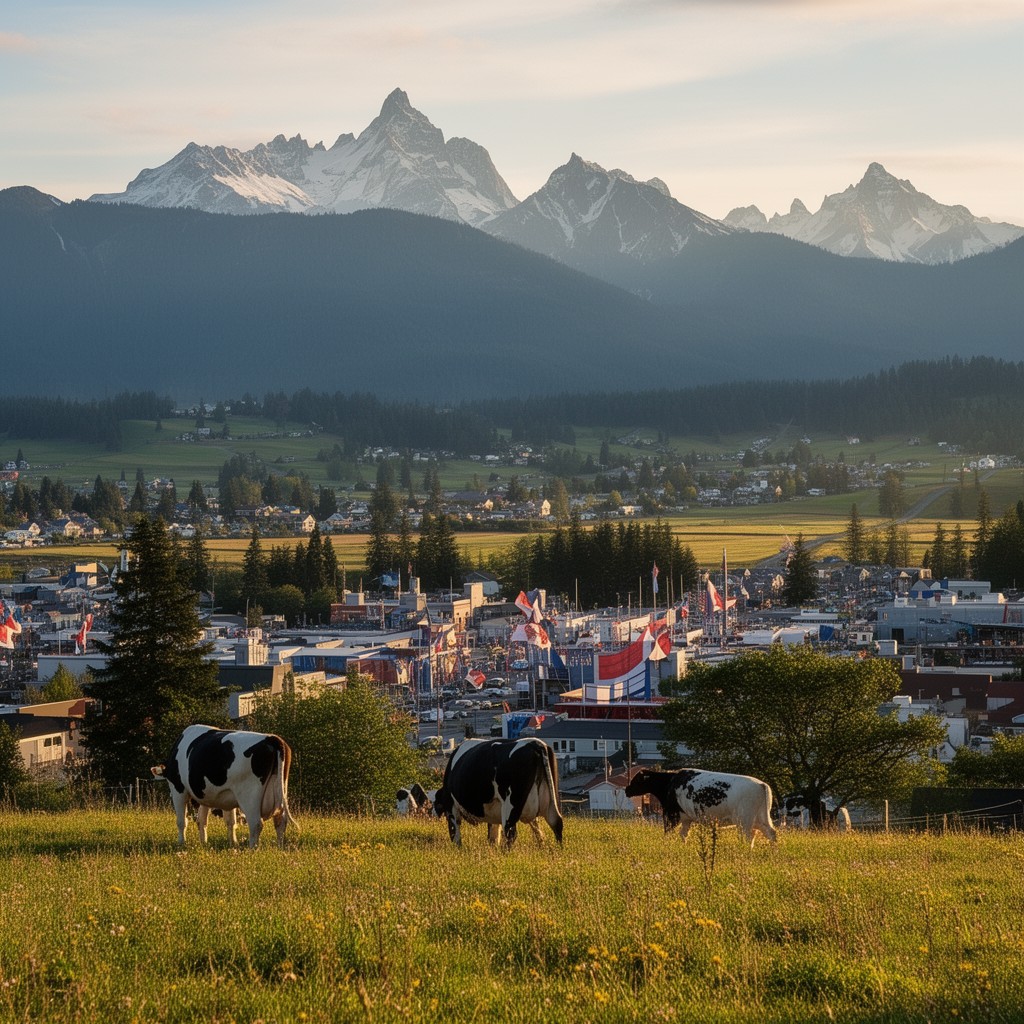 AI-generated illustration of Lynden, Washington